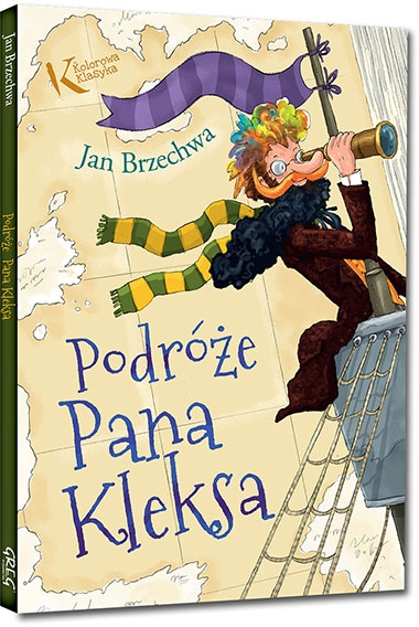 Podróże Pana Kleksa. kolorowe ilustracje, kreda, duża czcionka