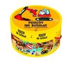 Pojazdy na budowie. Książka z puzzlami w pudełku (30 elementów)