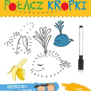 Połącz kropki Książka z mazakiem