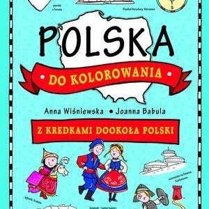 Polska do kolorowania - z kredkami dookoła Polski