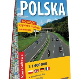Polska kieszonkowa laminowana mapa samochodowa 1:1 400 000