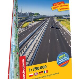 Polska laminowana mapa samochodowa 1:750 000. wydanie 2019