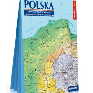 Polska Mapa ogólnogeograficzna i administracyjno - samochodowa format XXL