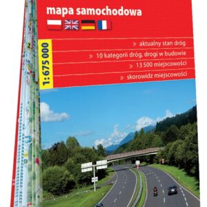 Polska mapa samochodowa 1:675 000