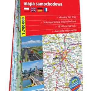 Polska papierowa mapa samochodowa 1:700 000 2019