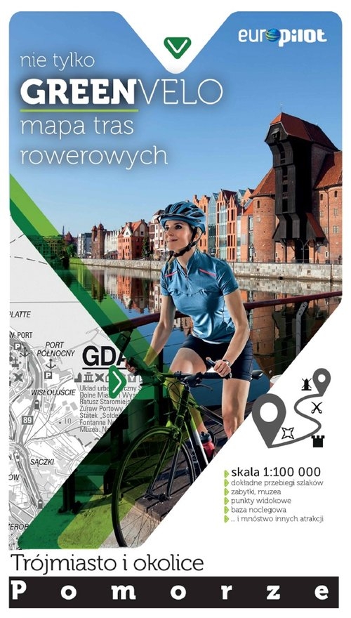 Pomorze Trójmiasto i okolice. mapa tras rowerowych