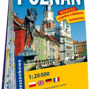 Poznań kieszonkowy laminowany plan miasta 1:20 000