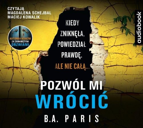 Pozwól mi wrócić CD
(Audiobook)