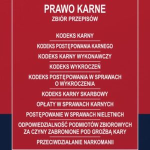 Prawo karne Zbiór przepisów
