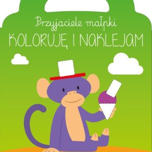 Przyjaciele małpki koloruję i naklejam
