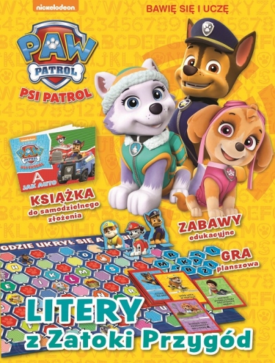 Psi Patrol. Bawię się i uczę. Litery z zatoki Przygód