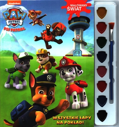 Psi Patrol malowany świat z FARBKAMI