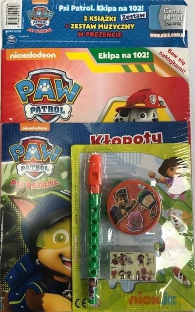 Psi Patrol. Zestaw muzyczny + 2 książki nr.6
