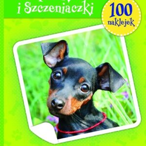 Psy i szczeniaczki książeczka z plakatem i 100 naklejek