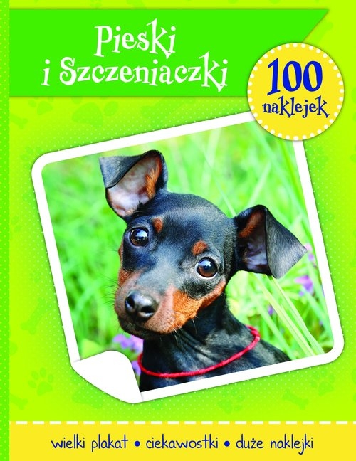 Psy i szczeniaczki książeczka z plakatem i 100 naklejek