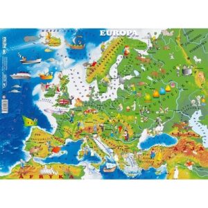Puzzle Europa fizyczna