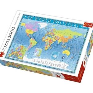 Puzzle Polityczna mapa świata 2000