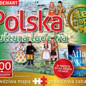 Puzzle Polska kultura ludowa + atlas