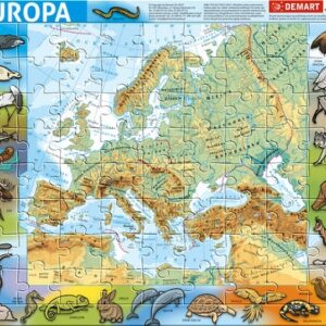 Puzzle ramkowe - Europa fizyczna