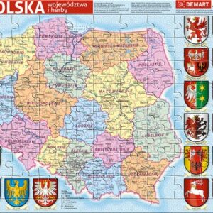 Puzzle ramkowe Polska administracyjna