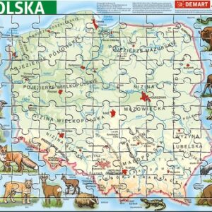 Puzzle ramkowe Polska fizyczna