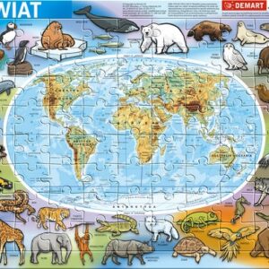 Puzzle ramkowe Świat fizyczna