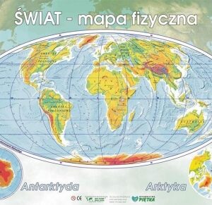 Puzzle - Świat mapa fizyczna
