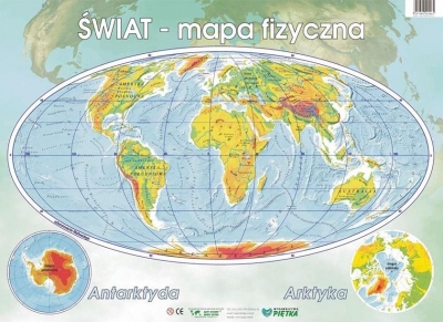 Puzzle - Świat mapa fizyczna