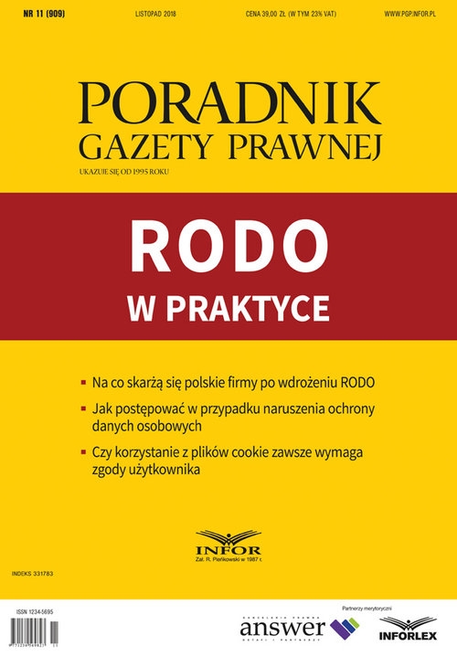 RODO w praktyce. Poradnik Gazety Prawnej 11/2018