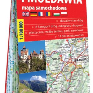 Rumunia i Mołdawia; papierowa mapa samochodowa 1:700 000