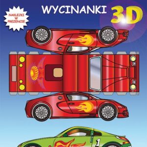 Samochody Wycinanki 3D. Naklejki w prezencie
