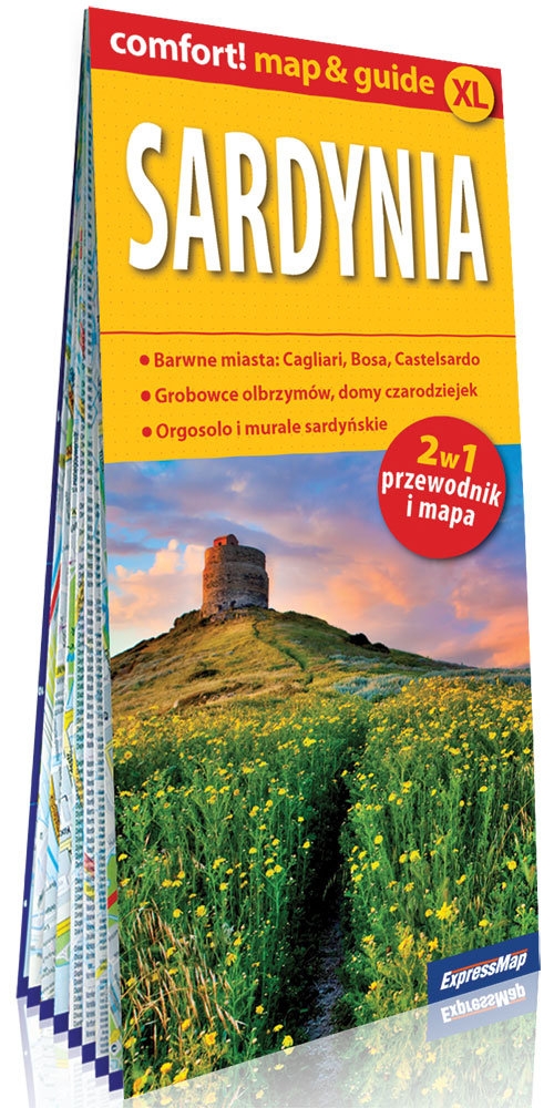 Sardynia laminowany map&guide (2w1: przewodnik i mapa)