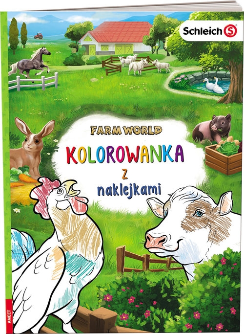 Schleich Farm World Kolorowanka z naklejkami. NA-8301