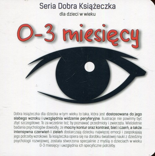 Seria Dobra Książeczka dla dzieci w wieku 0-3 miesięcy