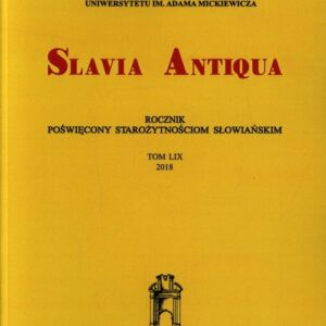 Slavia Antiqua 2018