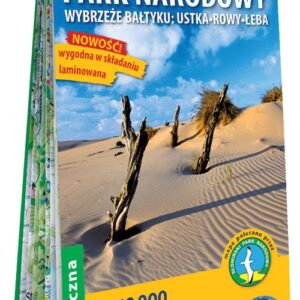 Słowiński Park Narodowy Wybrzeże Bałtyku Ustka, Rowy, Łeba laminowana mapa turystyczna 1:50 000