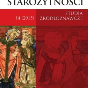 Studia źródłoznawcze 14 U schyłku starożytności
