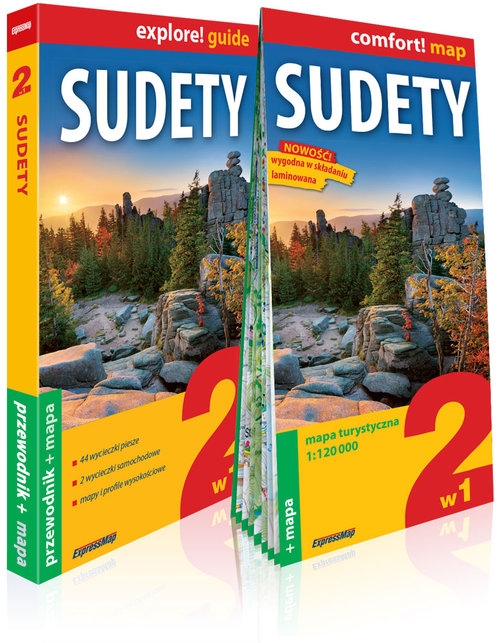 Sudety 2w1 przewodnik + mapa