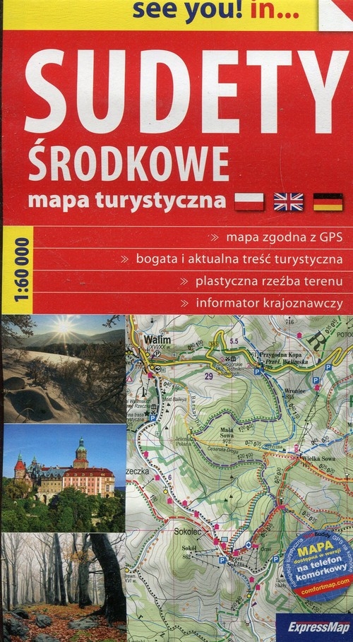 Sudety Środkowe mapa turystyczna 1:60 000