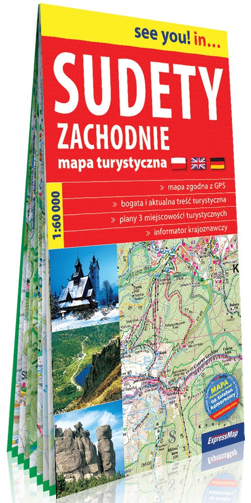 Sudety Zachodnie papierowa mapa turystyczna 1:60 000
