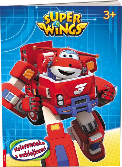 Super Wings Kolorowanka z naklejkami. NA-303