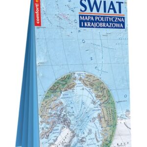 Świat Mapa polityczna i krajobrazowa laminowana mapa w formacie XXL 1:31 000 000