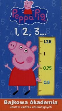 Świnka Peppa Bajkowa Akademia Zestaw książek edukacyjnych