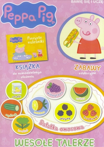 Świnka Peppa. Bawię się i uczę. Wesołe talerze