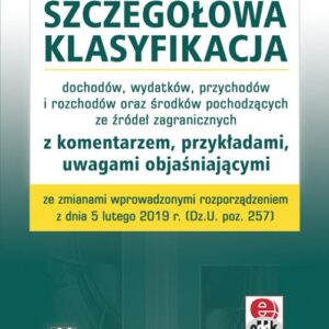 Szczegółowa klasyfikacja dochodów, wydatków, przychodów i rozchodów. JBK1289e