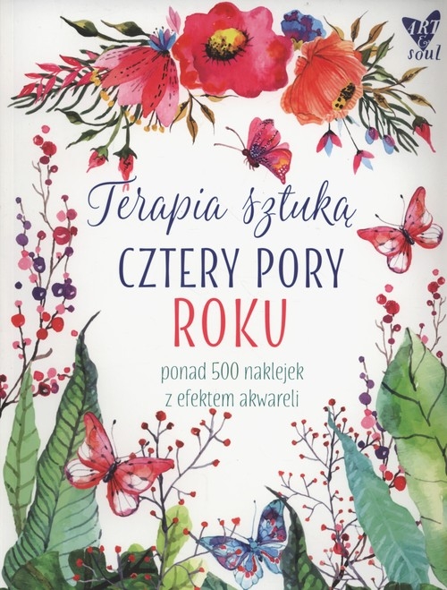 Terapia sztuką Cztery pory roku. ponad 500 naklejek z efektem akwareli