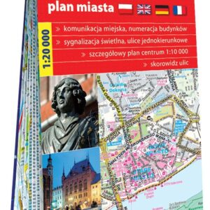 Toruń papierowy plan miasta 1:20 000
