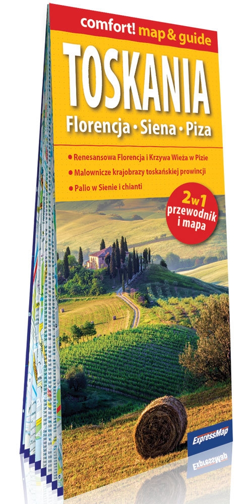 Toskania Florencja Siena Piza 2w1 przewodnik i mapa