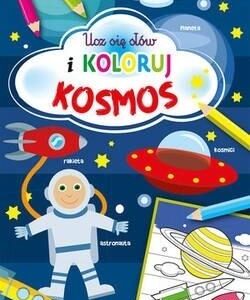 Ucz się słów i koloruj. Kosmos