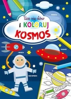 Ucz się słów i koloruj. Kosmos